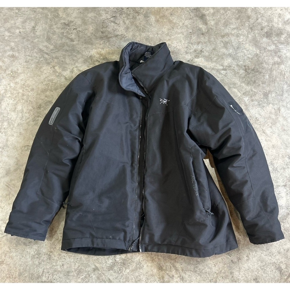 Vintage Arc'teryx AR Leaf Insulated Jacket Recco Rescue Wind Stopper Black - Picture 2 of 16